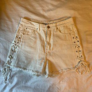 Farrow White Jean Shorts